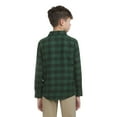 thumbnail image 2 of Boys 8-20 Hurley Long Sleeve Flannel Top Color: Sail Size: MEDIUM, 2 of 4