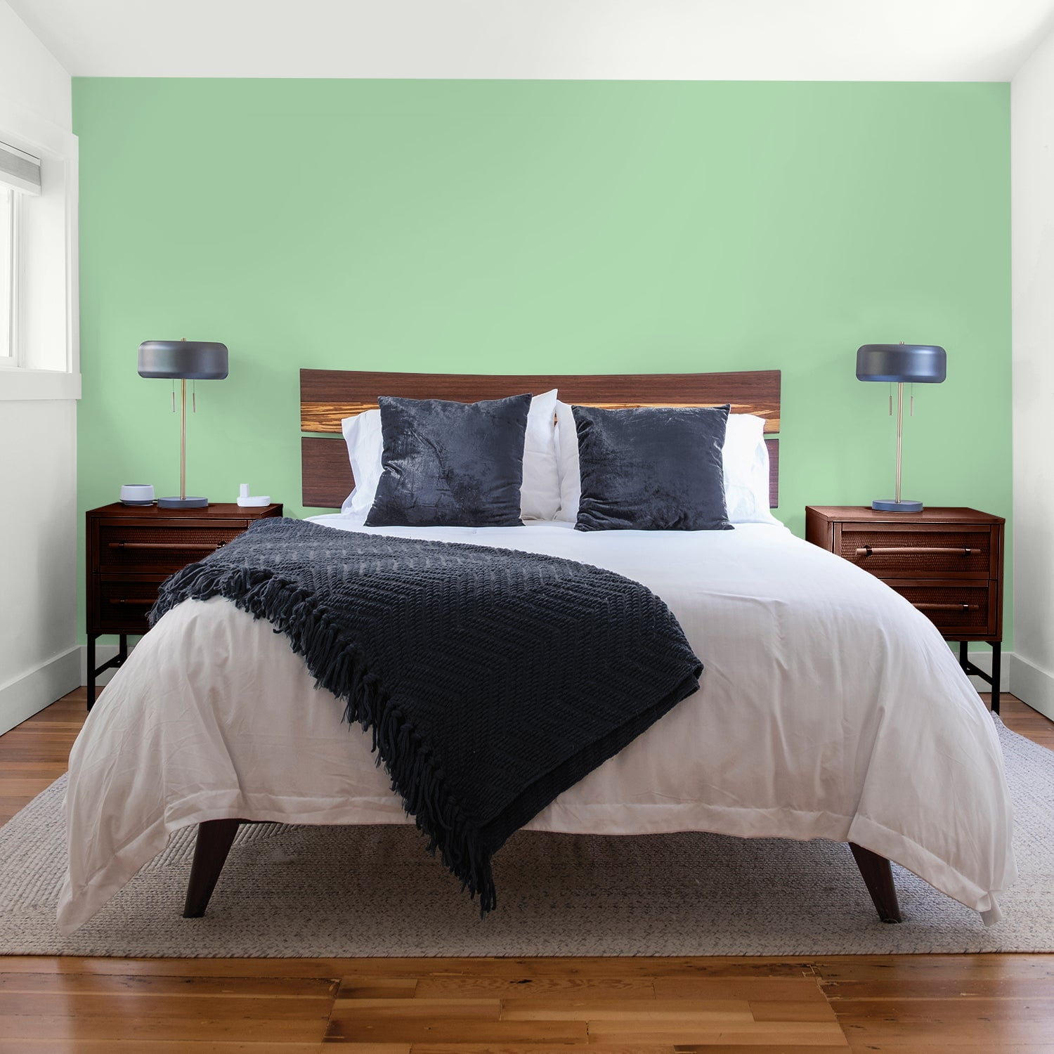 Glidden One Coat Interior Paint and Primer, French Market / Green, 1 Quart, Flat