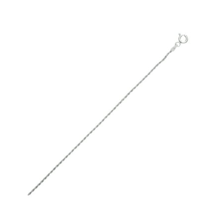 Sterling Silver 2mm Rope Italian Chain Necklace, 30