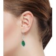 thumbnail image 2 of Natural Malachite Earring 925 Sterling Silver Handmade Jewelry, 2 of 5