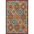 thumbnail image 4 of Unique Loom Outdoor Modern Collection Area Rug - Aura (6' 1" x 9' Rectangle Multi/Brown), 4 of 9