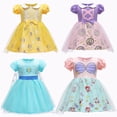 thumbnail image 2 of Vestido de princesa para niñas de malla de otoño, gama de tallas versátil, para usar durante toda la temporada, 2 of 6