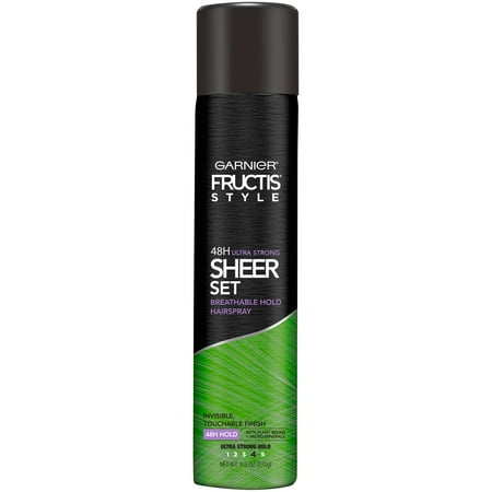 - Garnier Fructis Style Sheer Set Breathable Hold Hairspray 9.5 OZ