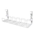 thumbnail image 1 of Under Desk Cable Organizer, Space Saving Desk Wire Management Tray Adjustable And Removable Cable Management Tray For Office Desks, Workstations, Home, 1 of 8