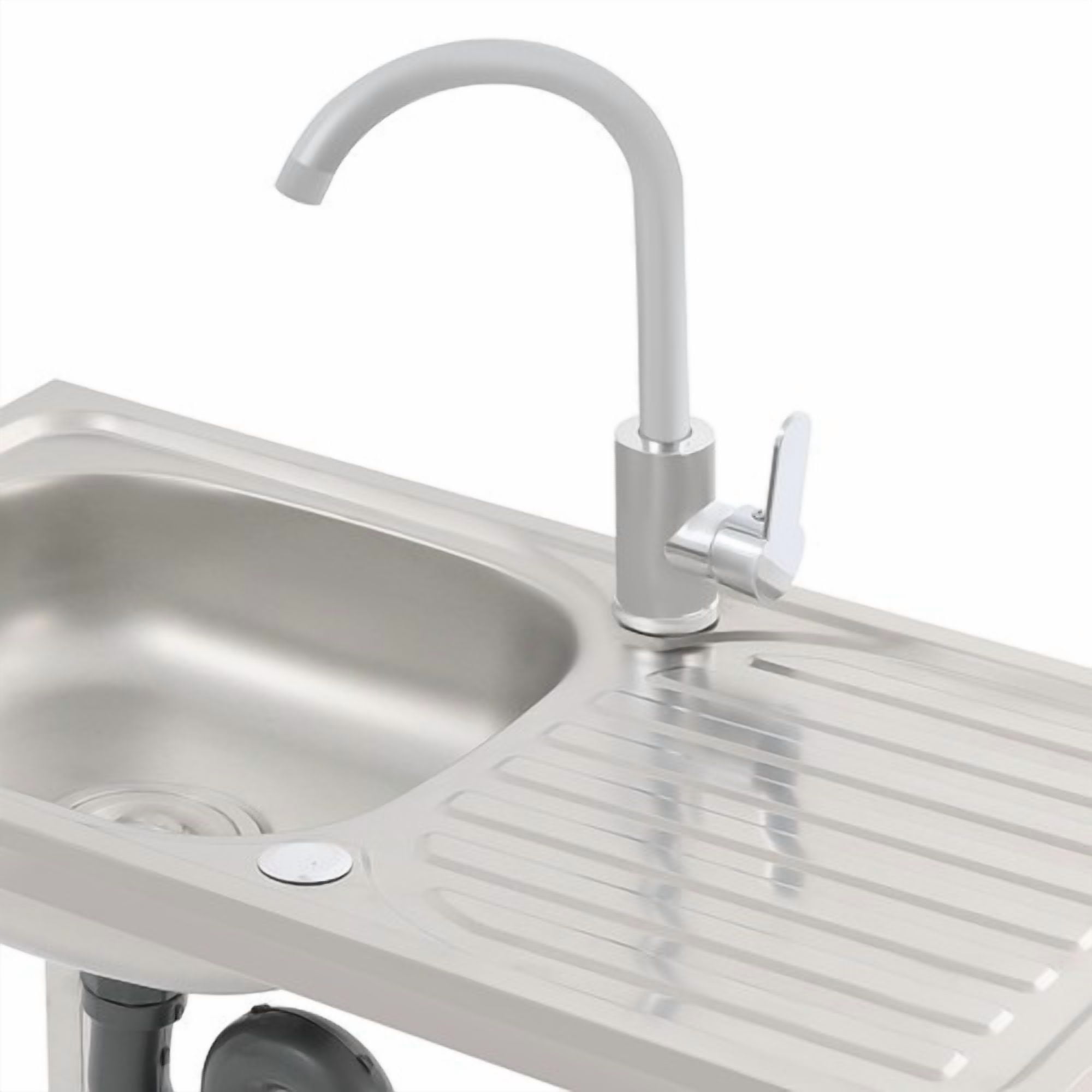 Utility Laundry Sink Kitchen Stainless Steel Single Bowl Sink Washing Station