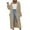 Khaki, variant on ZVNAΖH Womens Long Cardigan Sweaters with Pockets, 2024 Winter Open Front Coat Long Sleeve Cable Knit Outerwear On Clearance