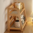 thumbnail image 6 of 2 Layer Multipurpose Durable Bamboo Storage Shelf Countertop Organizer Kitchen Rack Wooden Storage Shelf L, 6 of 8