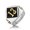 Gold, variant on Jewelry Retro Domineering Domineering Ghost Head Men's Titanium Steel Ring