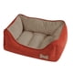 thumbnail image 1 of Cama para perro Rectangular Kyuden Home Cama para perro rectangular naranja/taupe Kyuden Home, 1 of 2