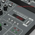 thumbnail image 5 of 4 Channel Audio Mixer 48V Phantom Power USB Studio Sound Mixers Bluetooth DJ Console Mixing for Karaok, 5 of 7