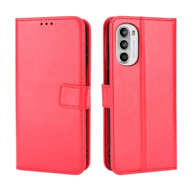 Funda tipo libro para Motorola MOTO G52 4G, cartera todo‑en‑uno, funda multifuncional con tarjetero y correa de muñeca desmontable