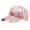 Pink, variant on Korean Style Fashion Full Sequin Baseball Cap for Women Spring Summer Outdoor Sun Protection Visor Cap Elegant Hard Brim Duckbill Cap
