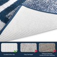 thumbnail image 3 of CPDD Bathroom Rugs Bath Mat,Non-Slip Fluffy Soft Plush Microfiber Bath Rugs, Machine Washable Quick Dry Shaggy Shower Carpet Rug for Bathroom, Tub and Shower (20"x32", Navy) Navy 20"x32", 3 of 7