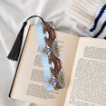 thumbnail image 4 of Kdxio Christmas Horse Print Metal Tassel Bookmarks,Perfect Gift for Art Lovers and Bookworms Metal Bookmarks for Women, 4 of 8