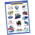 thumbnail image 4 of Pósteres educativos de aprendizaje temprano divertidos para niños en edad preescolar y niños pequeños Transport_1, 4 of 7