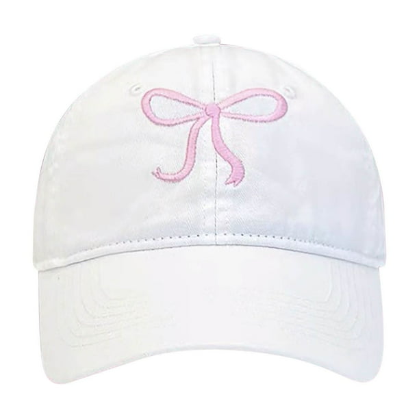Gorra de béisbol para mujer, ajustable, clásica, baja, estampada, sin estructura, lisa, de poliéster.