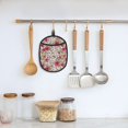 thumbnail image 5 of Pofeuu Rose Mix Leopard 4 Print Silicone Pot Mat Mitten With Hanging Loop Heat Resistant Oven Mitts Non-Slip Bbq Baking Smoking Potholders, 5 of 7
