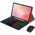 thumbnail image 1 of Funda con Teclado Retroiluminado Arcoíris para Samsung Tab S11 11" (SM-X730/SM-X736B) - Negro, 1 of 5