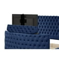 thumbnail image 6 of Maya Modern Style 5 Pc King Bedroom Set made with Wood in Navy, 6 of 16