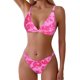 thumbnail image 1 of Conjunto de bikini ZAFUL Bikini de cintura alta con estampado floral para mujer, 1 of 7