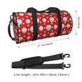 thumbnail image 2 of Fotbe Cute Baseball Bolsa Deportiva de Lona Plegable con Estampado, Bolsa de Gimnasio con Bolsillo Seco/Húmedo, Bolsa de Viaje Ultraligera de Gran Capacidad, 2 of 6