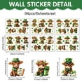 thumbnail image 3 of SHENERDA Saint Patrick Stickers PVC Festive Cute Reusable Party Decorations Shamrock Cow Transfers Stickers for Notebook Computer Water Bottle Diary Scrapbook Spring Window Decor, 3 of 10