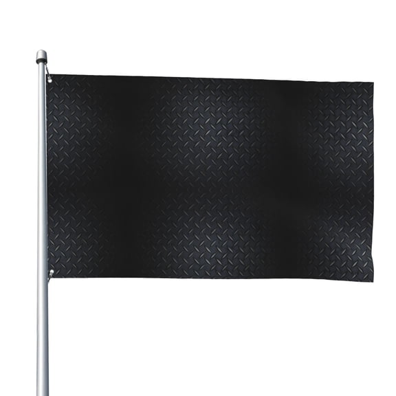 Black Steel Flag 4x6ft Cool Funny Flag Banner For Dorm Bedroom Wall Decor Indoor Outdoor