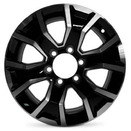 New OEM Replacement Wheel 17x7.5 in for 2020-2023 Toyota Tacoma Black Machined Face with Painted Inlay 17 inch Aluminum Rim