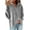 Gray, variant on CoCopeaunts Women's Hooded Cardigan Fall Cable Knit Open Front Long Sleeve Sweaters Chunky Cardigan Wrap with Drawstring
