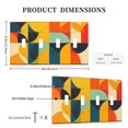 thumbnail image 3 of Colorful Abstract Vibrant Geometric Shape Curve Switch Cover Decorative Wall Plate / 4-Gang 4-Toggle / Standard Size 4.5x8 in, 3 of 5