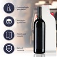 thumbnail image 5 of 6 Set Wine Bottle Protector Bag Reusable Bottle Shipping Sleeve Leakproof Wine Bubble Wrap Sleeve Double Layer Wine Bottle Travel Protector Bags for Suitcase Luggage, 5 of 6