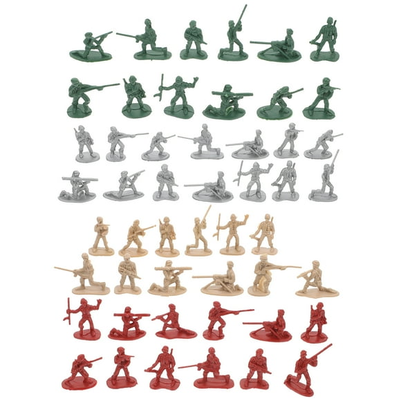 WORGEOUS 200pcs Soldado Figuras de acción Varios Juguetes Pose Kids Decoraciones de escritorio para niños Juguete