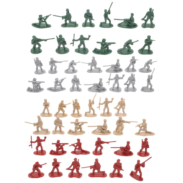 WORGEOUS 200pcs Soldado Figuras de acción Varios Juguetes Pose Kids Decoraciones de escritorio para niños Juguete