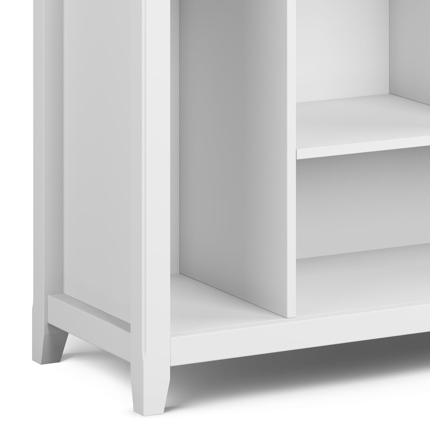 Simpli Home Amherst SOLID WOOD 44 inch x 44 inch Transitional Multi Cube Bookcase and Storage Unit in White