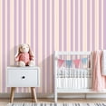 thumbnail image 6 of Peel and Stick Wallpaper Pastel Stripes Soft Purple Self Adhesive Removable Renter Friendly Contact Paper for Bedroom 24in x 118in, 6 of 8