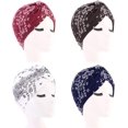 thumbnail image 3 of GFDYREE Turban en Coton pour Femmes Bonnet de Chimiothérapie contre le Cancer Bonnet de Perte de Cheveux, 3 of 7
