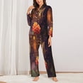 thumbnail image 2 of Lsque Butterfly Sitting on a Flower Pattern Long Sleeve Pajama Set for Women - Soft 2-Piece Sleepwear and Loungewear Set with Pockets, Comfy Nightwear-XX-Large, 2 of 7