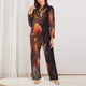 thumbnail image 2 of Balery Butterfly Sitting on a Flower Conjunto de Pijama con Estampado para Mujer, Conjunto de Dos Piezas con Manga Larga, Ropa de Dormir Suave con Bolsillos, Pijamas Cómodos-Small, 2 of 7