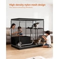 thumbnail image 3 of Large  Cage,  Enclosure Indoor with Litter Box,  Playpen for Adult Cats, Kittens & Small , Multi-Level Kennel, Pet Playpen with  Floor, Black, 3 of 6