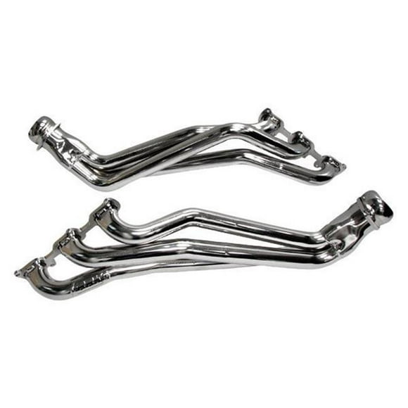 BBK Performance 1642 Steel Chrome Long Tube Exhaust Headers for 2011-2013 Ford Mustang V6 Chrome