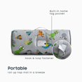 thumbnail image 3 of Toddler Nap Mat with Pillow and Blanket, 100% Cotton Fabric, for Kids Boys Girls in Daycare Kindergarten Preschool, Astro Dinosaur on Gray Grey, 3 of 6