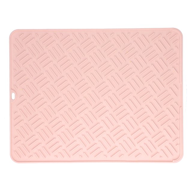 Silicone Mat, Heat-resistant Kitchen Silicone Mats Easy To Non-Slip Waterproof For Kitchen Countertop For Kitchen Sink Pink, 45x35cm