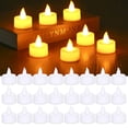 thumbnail image 1 of Battery Tea Lights - 24 LED Tea Lights Candles Realistic and Bright Flickering Holiday Gift Flameless Battery-Operated Lights for Wedding,Holiday,Party, Home Decoration, 1 of 8