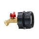 thumbnail image 1 of Adaptador de Tanque Portátil 60 Alambre 1000L Cubo IBC Ton Cubo Accesorios X 6 Grifo de Latón Grifo 62 Alambre, 1 of 6