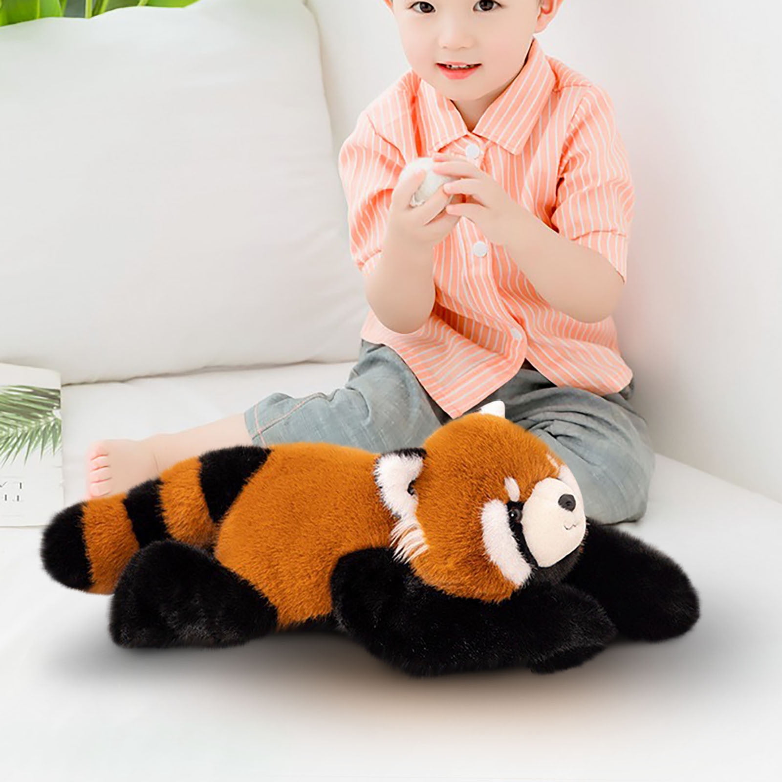 Red Panda Weighted Stuffed Animals, Weighted Plush Animal, Cute Soft Plush Toy Pillow Hugging Plushie Gifts for Christmas Birthday(C)