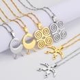 thumbnail image 3 of African Symbol 14K Gold Necklaces Akofena Dwennimmen Adinkra Sankofa Symbols Ghanaian Ethnic Jewelry, 3 of 9