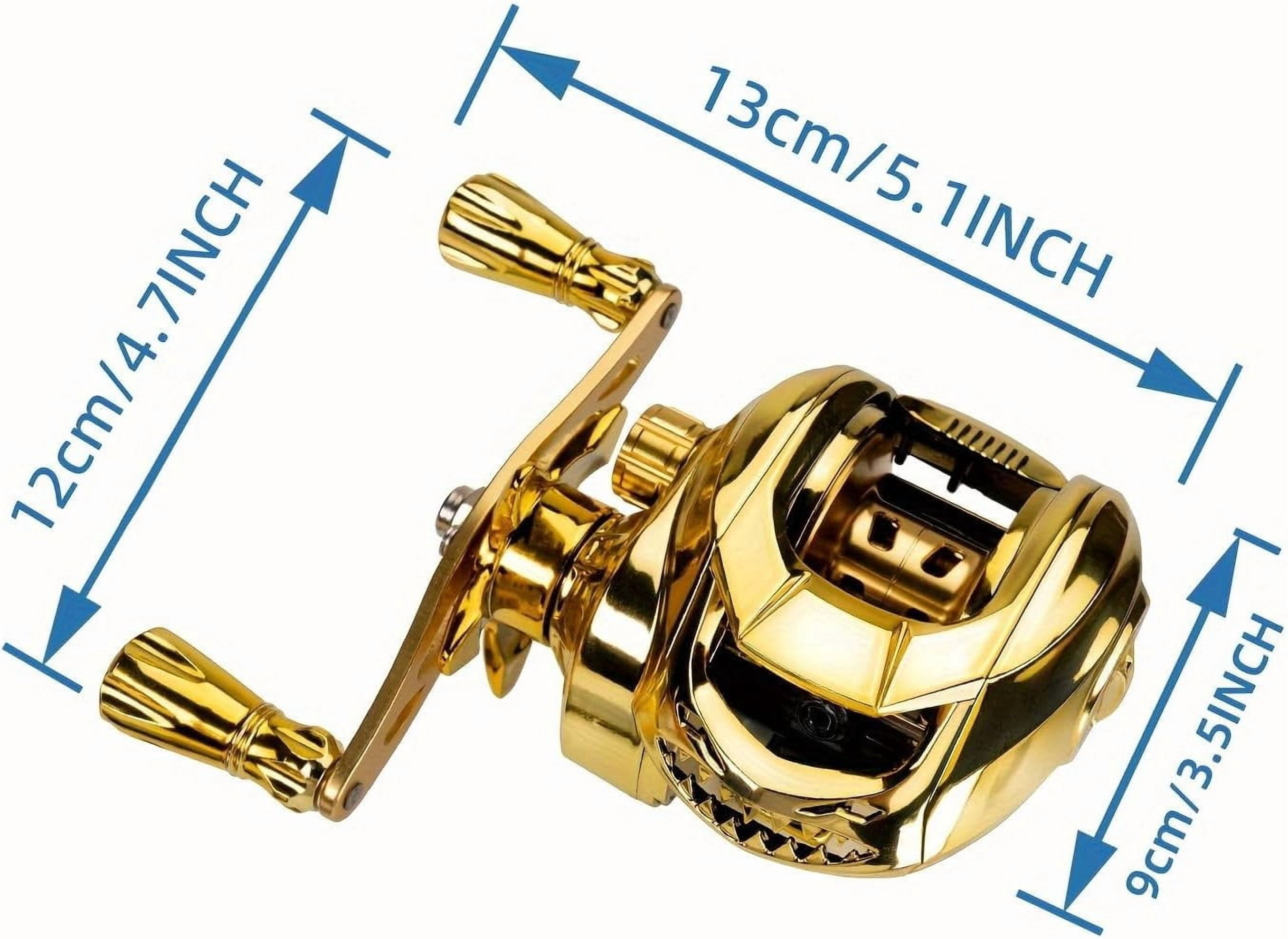 Fishing Reel with Magnetic Brake System - Spinning Reel with 15+1 Drag Settings, High-Speed Retrieval for Freshwater/Saltwater Fishing