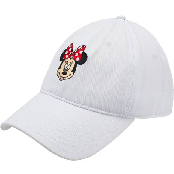 Gorra de béisbol Disney Minnie Mouse blanca de algodón unisex