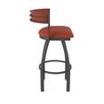 thumbnail image 4 of 861 Artemis 36" Swivel Bar Stool with Pewter Finish and Graph Poppy Seat and Back, 4 of 5