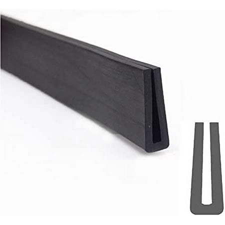 

U Channel Rubber Edge Trim Sealing Strip - 9/32 X 9/64 U-Shape Weather Stripping Automotive Trim Edge Insulation Strip Car Door Edges Protector Covering Sharp Edges